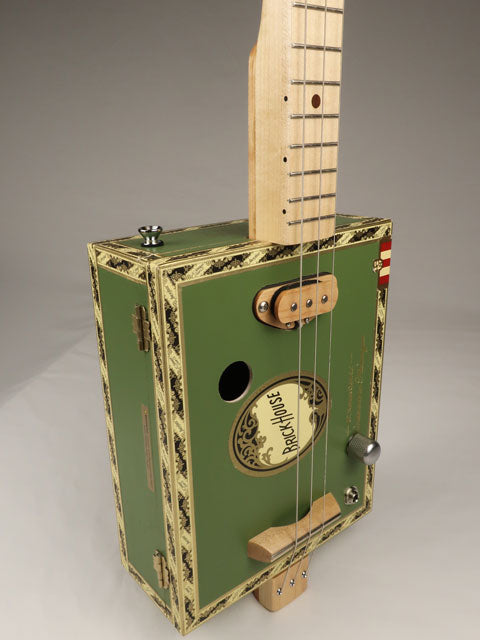 Brick House 3 String Cigar Box Guitar CBG #2579