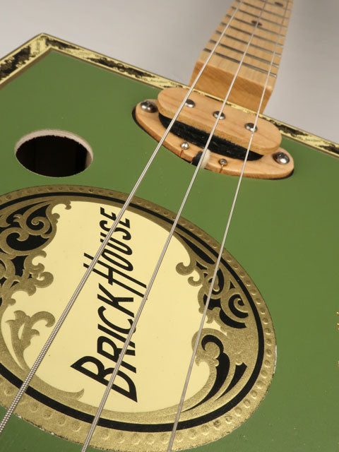 Brick House 3 String Cigar Box Guitar CBG #2579