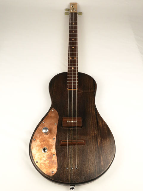 Lefty Solid Body 3 String Parlor Electric Guitar #SB-67 and Gig Bag