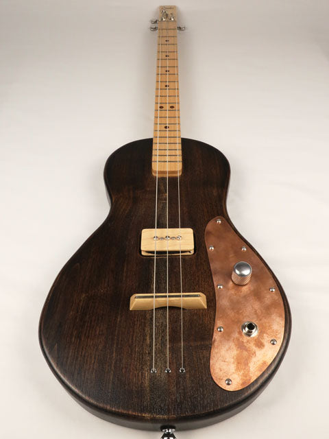 Solid Body 3 String Electric Parlor Guitar #SB-65 and Gig Bag