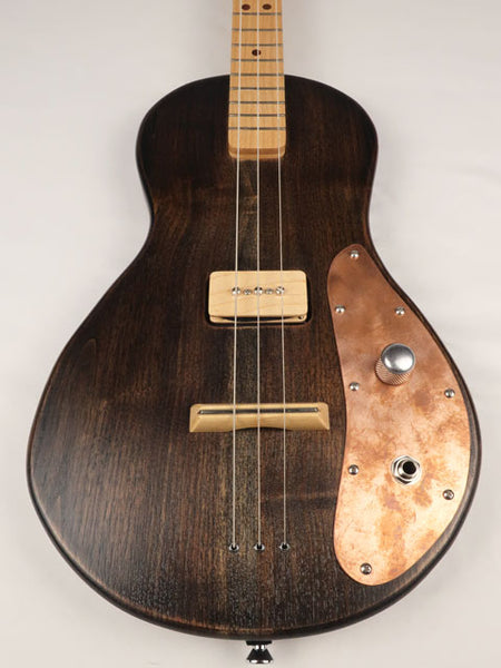 Solid Body 3 String Electric Parlor Guitar #SB-65 and Gig Bag