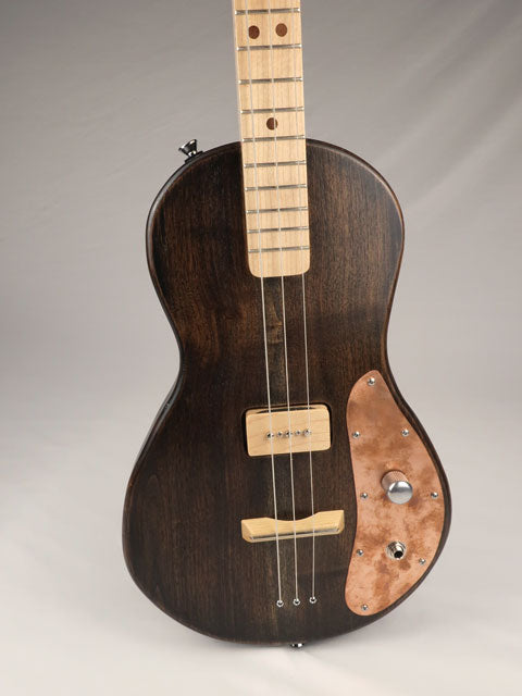 Solid Body 3 String Electric Parlor Guitar #SB-65 and Gig Bag