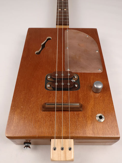 Copper Guard Humbucker 3 String Cigar Box Guitar CBG #2689