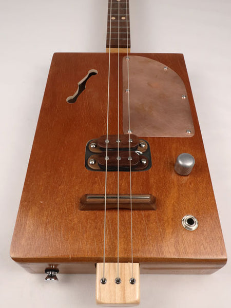 Copper Guard Humbucker 3 String Cigar Box Guitar CBG #2689