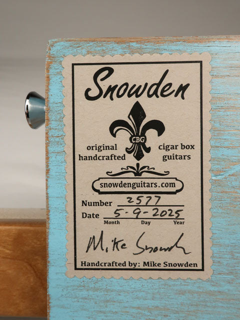 Blue Sky Padron 3 String Cigar Box Guitar CBG #2577