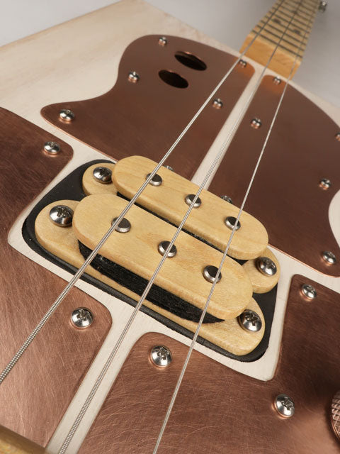 Copper Top 3 String Cigar Box Guitar CBG #2605