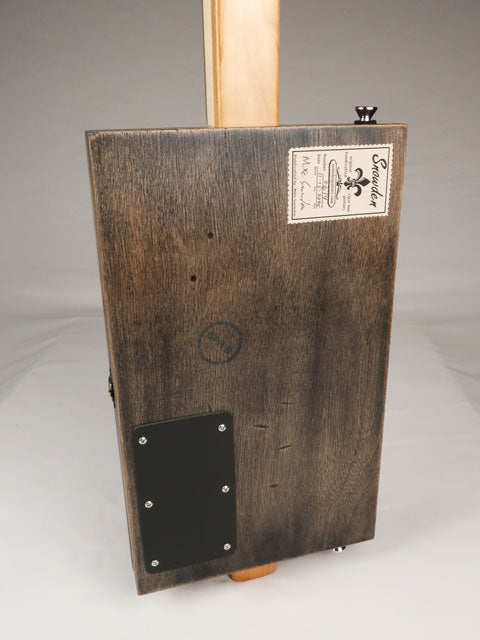 Metal Top 3 String Cigar Box Guitar CBG #2614