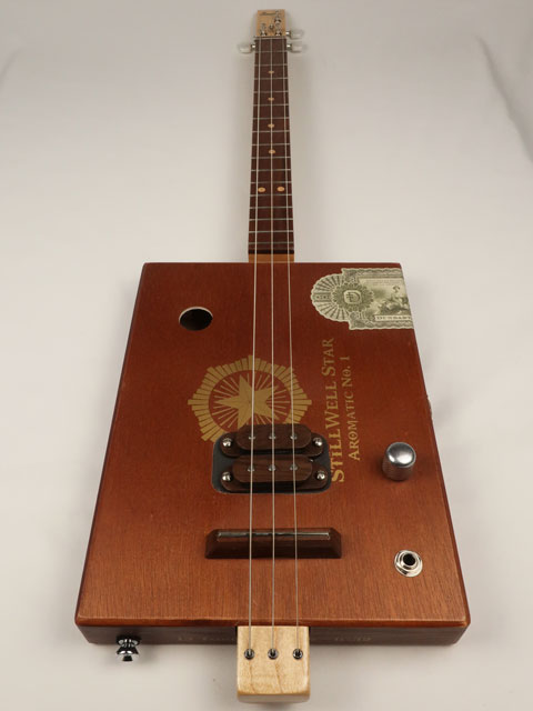 StillWell Star 3 String Cigar Box Guitar CBG #2582