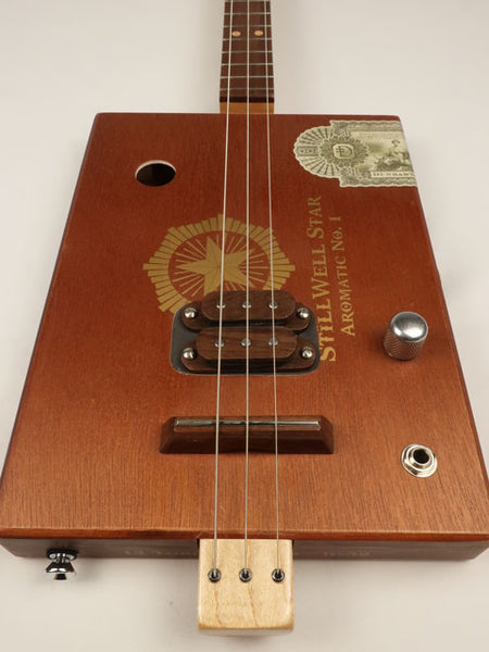 StillWell Star 3 String Cigar Box Guitar CBG #2582