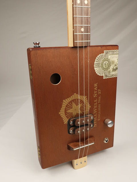 StillWell Star 3 String Cigar Box Guitar CBG #2639
