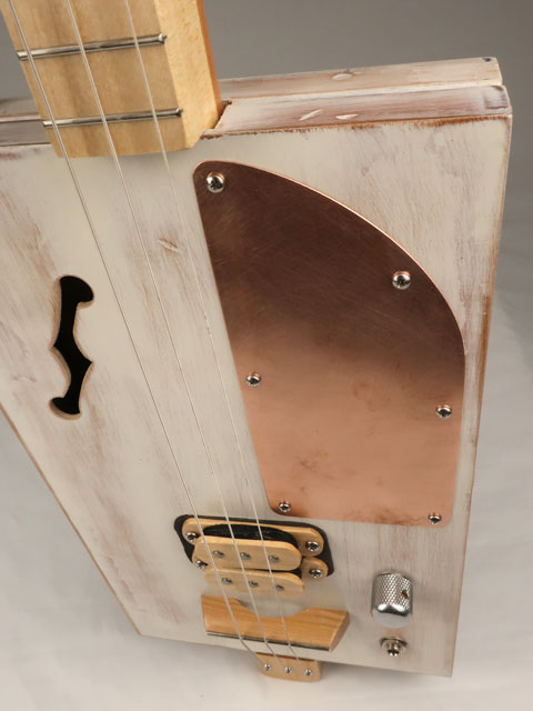 3 String Lightning Cigar Box Guitar CBG #2571