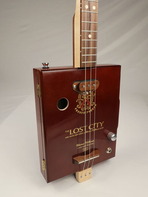 The Lost City 3 String Cigar Box Guitar CBG #2631