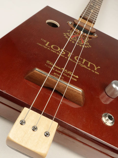 The Lost City 3 String Cigar Box Guitar CBG #2631