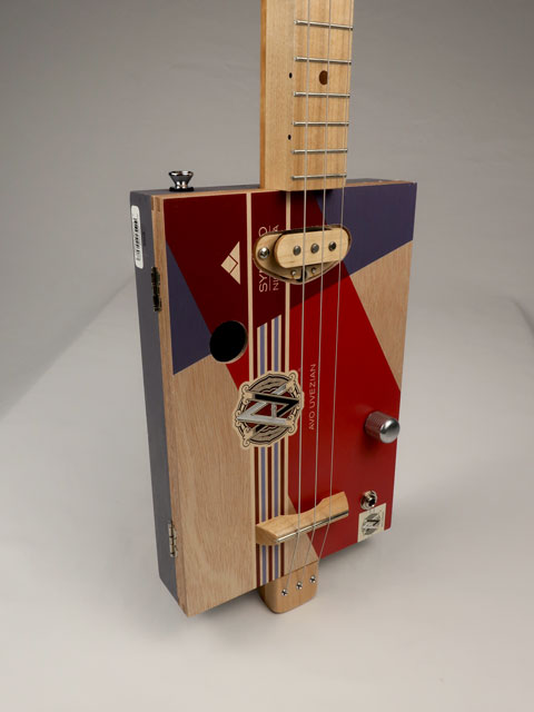 AVO 3 String Cigar Box Guitar CBG #2586
