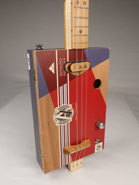 AVO 3 String Cigar Box Guitar CBG #2611