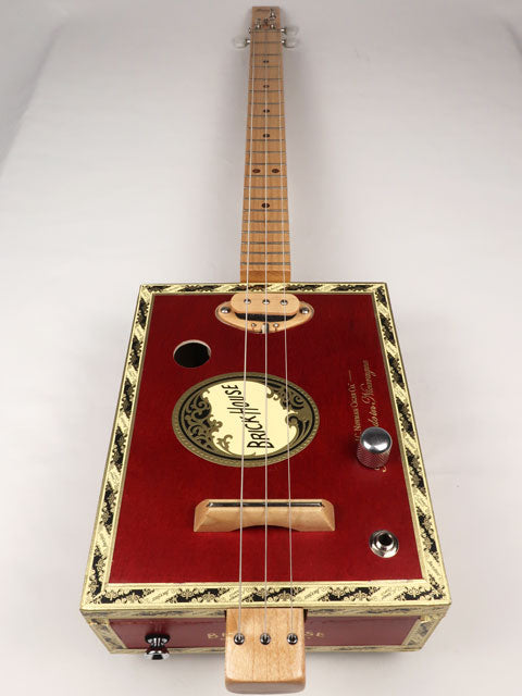 Brick House 3 String Cigar Box Guitar CBG #2584