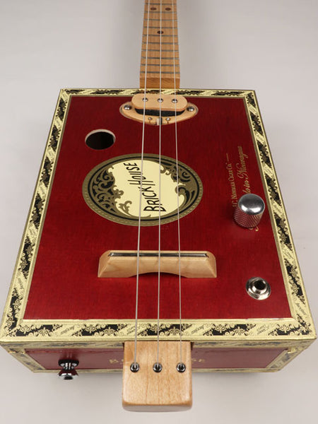 Brick House 3 String Cigar Box Guitar CBG #2584
