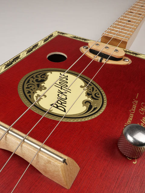 Brick House 3 String Cigar Box Guitar CBG #2584