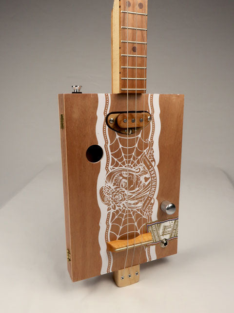Deadwood 3 String Cigar Box Guitar CBG #2585