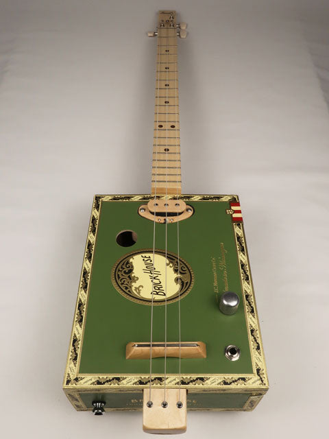 Brick House 3 String Cigar Box Guitar CBG #2632