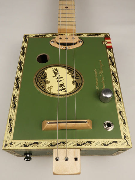 Brick House 3 String Cigar Box Guitar CBG #2632