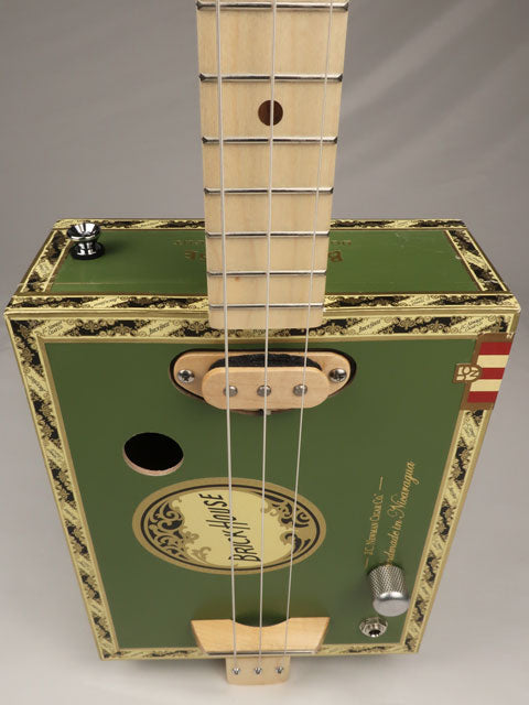 Brick House 3 String Cigar Box Guitar CBG #2632
