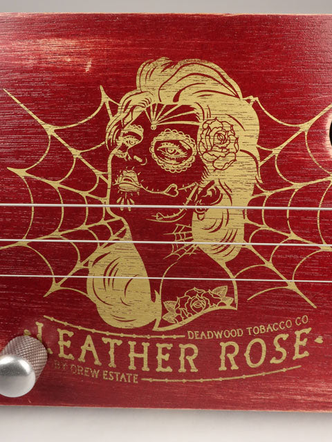 The Old Leather Rose 3 String Cigar Box Guitar CBG #2612