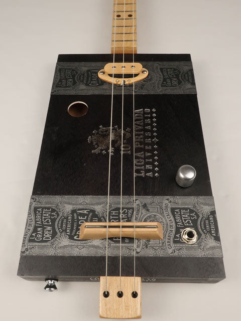 Liga Privada 3 String Cigar Box Guitar CBG #2578