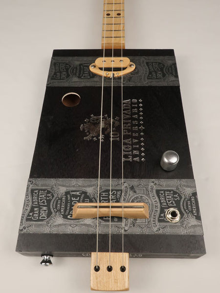 Liga Privada 3 String Cigar Box Guitar CBG #2578