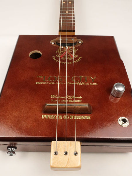 Lost City 3 String Cigar Box Guitar CBG #2591