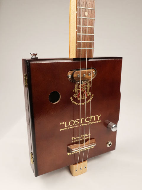 Lost City 3 String Cigar Box Guitar CBG #2591