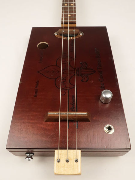 New Orleans Cigar Factory 3 String Cigar Box Guitar CBG #2587