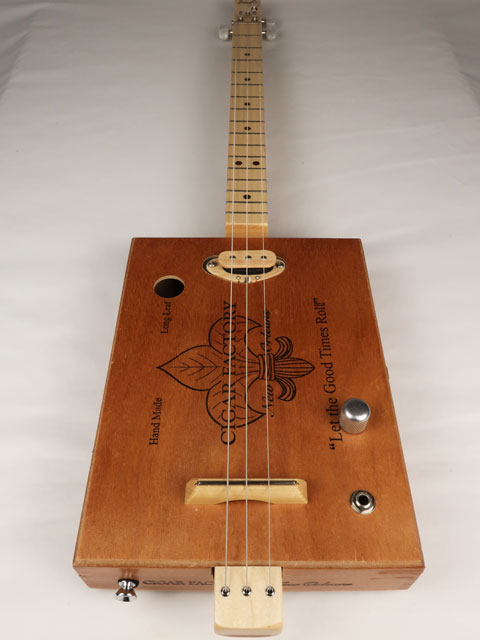 New Orleans Cigar Factory 3 String Cigar Box Guitar CBG #2604