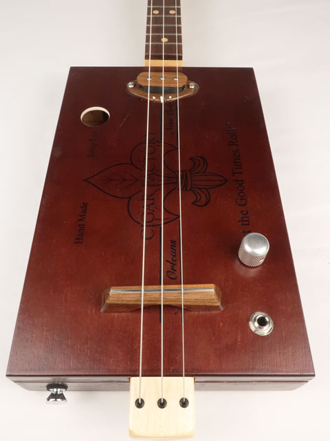 New Orleans Cigar Factory 3 String Cigar Box Guitar CBG #2606