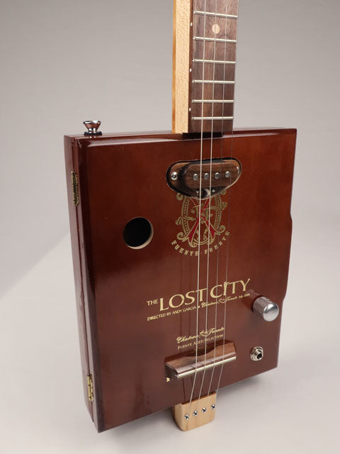 Lost City 4 String Cigar Box Guitar CBG #2581