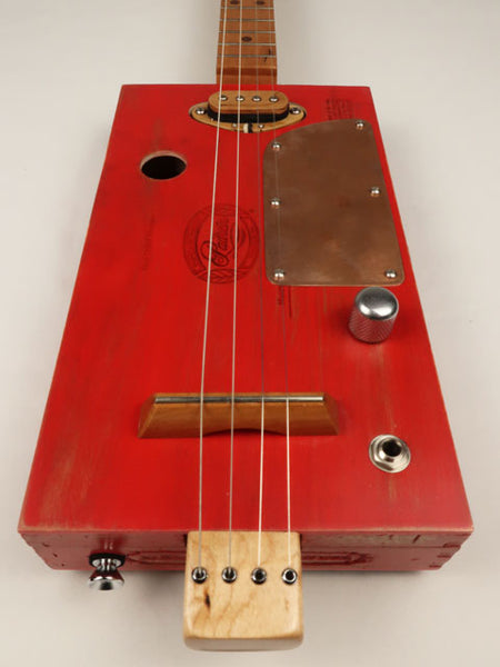The Old Red Padron 4 String Cigar Box Guitar CBG #2590