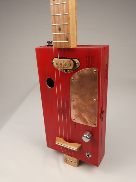 The Old Red Padron 4 String Cigar Box Guitar CBG #2590