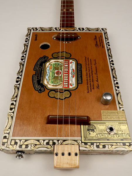 Queen B 4 String Cigar Box Guitar CBG #2589