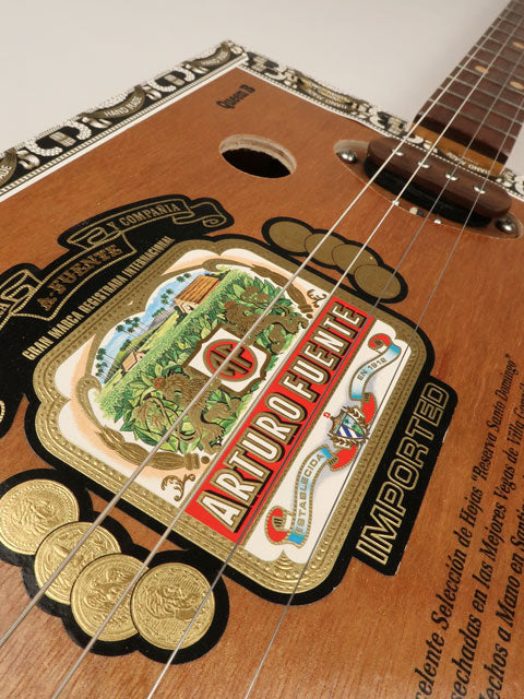 Queen B 4 String Cigar Box Guitar CBG #2589